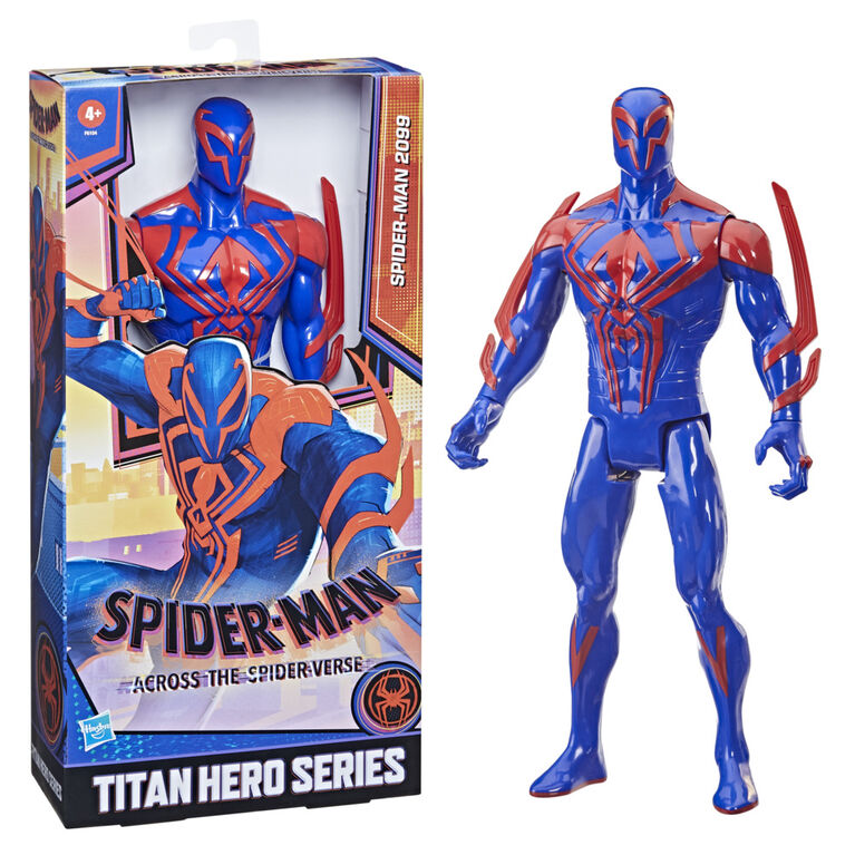 Marvel Spider-Man: Across the Spider-Verse, figurine Deluxe Titan Hero  Spider-Man 2099 de 30 cm