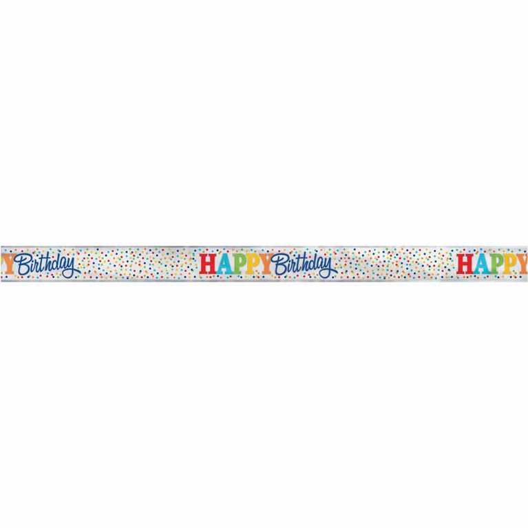 Rainbow Polka Dots Banniere, 12pi - Édition anglaise