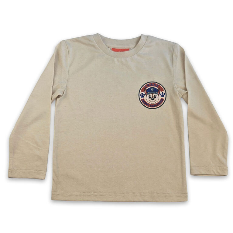 Paw Patrol Long Sleeve Tee - Whitecap Grey 4T