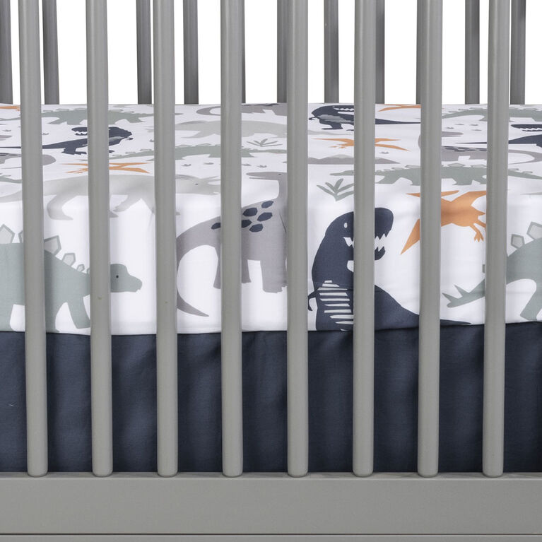 Prehistoric Dino 3 Piece Crib Bedding Set