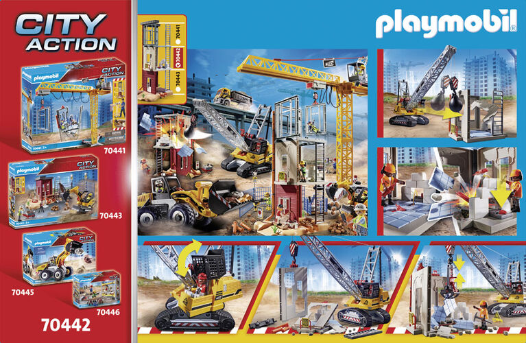 Playmobil - Cable Excavator with Building Section