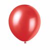 12" Latex Balloons, 8 Pieces - Frost Red