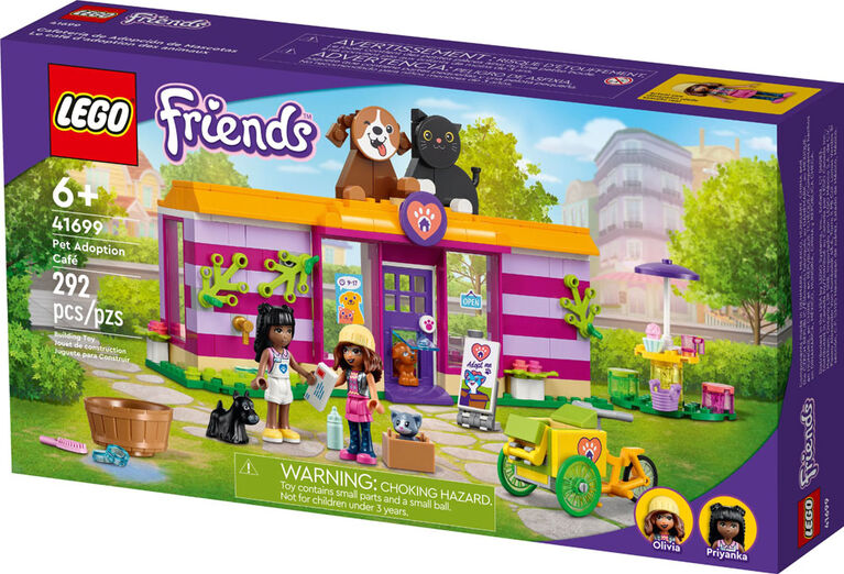 LEGO Friends Le café d'adoption des animaux 41699 Ensemble de construction (292 pièces)