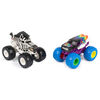 Monster Jam, Official Racing Stripes Vs. Rainbow Blast Die-Cast Monster Trucks, 1:64 Scale