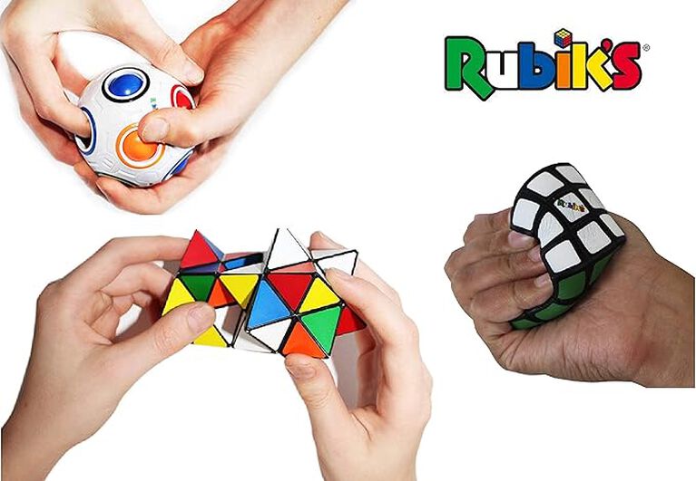 Rubik's Gift Set- Ball, Magic Star, Squishy Cube