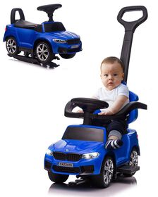 Voltz Toys BMW M5 4-In-1 Push Pedal Car, Blue