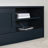 Hazen Twin Bookcase Headboard Navy Blue