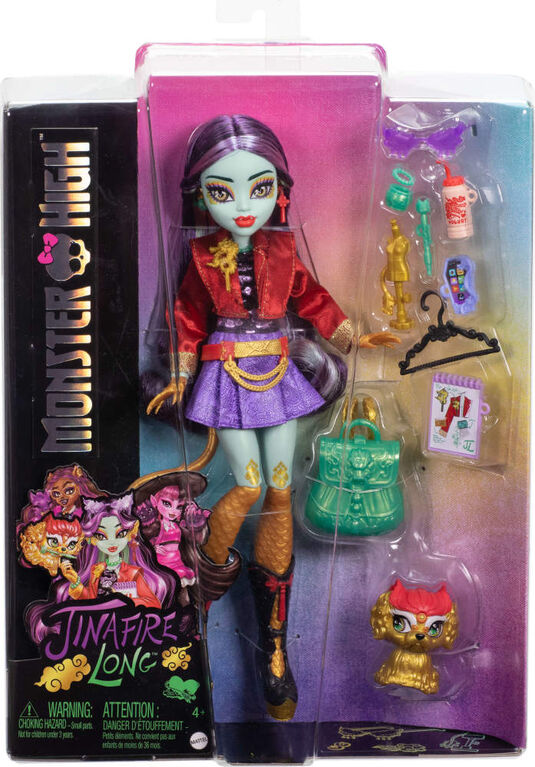 Monster High Jinafire Long Doll with Pet Yun Yun