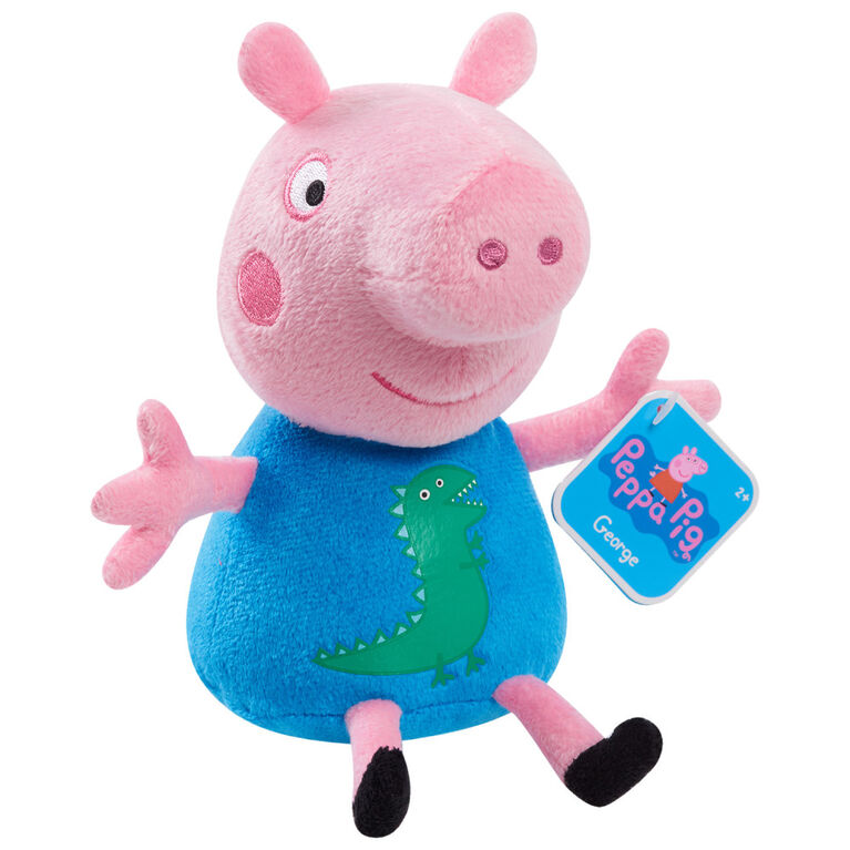 Peppa Pig 8-Inch Bean Plush George Pig, Super Soft and Cuddly Small Plush Stuffed Animal