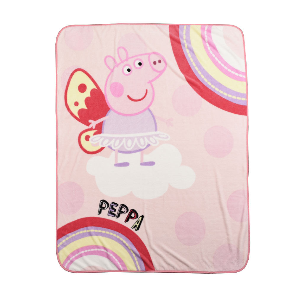 Peppa pig plush blanket best sale