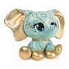 P.Lushes Designer Fashion Pets, Bella L'Phante, éléphante en peluche, édition spéciale, turquoise/or, 15,2 cm
