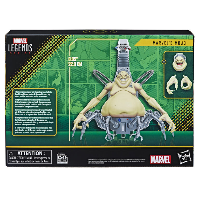 Marvel Legends Series X-Men Marvel's Mojo Action Figure 6-inch Scale Collectible Toy, 3 Accessories