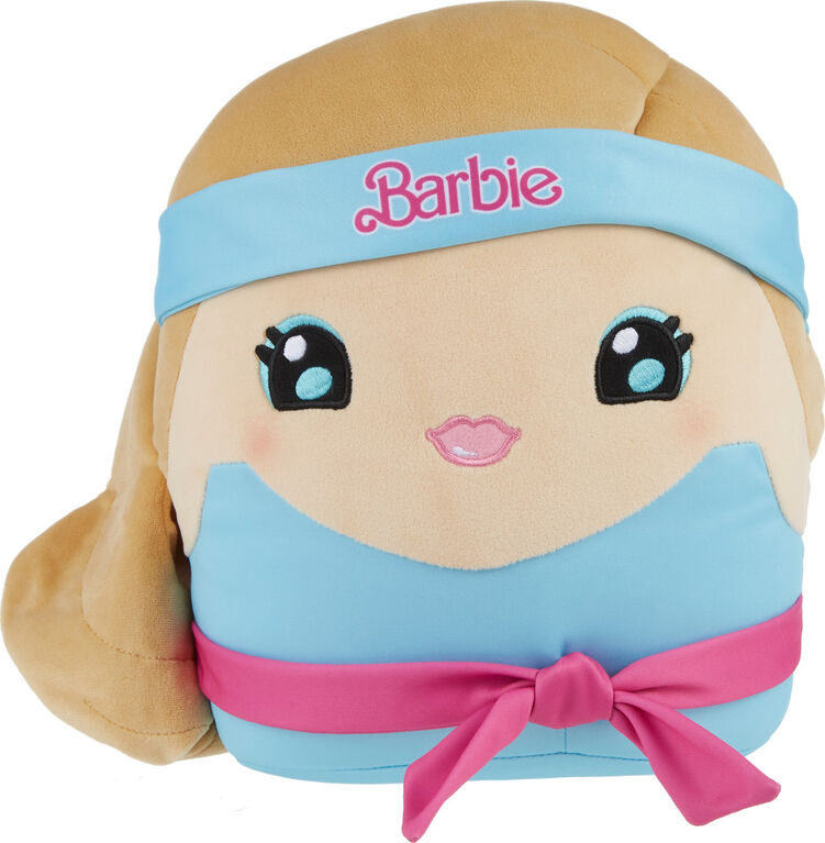 Barbie Cuutopia Plush, 10-inch Soft Pillow Doll, '80s-Inspired Workout Look & Soft Belt, Collectible Toy