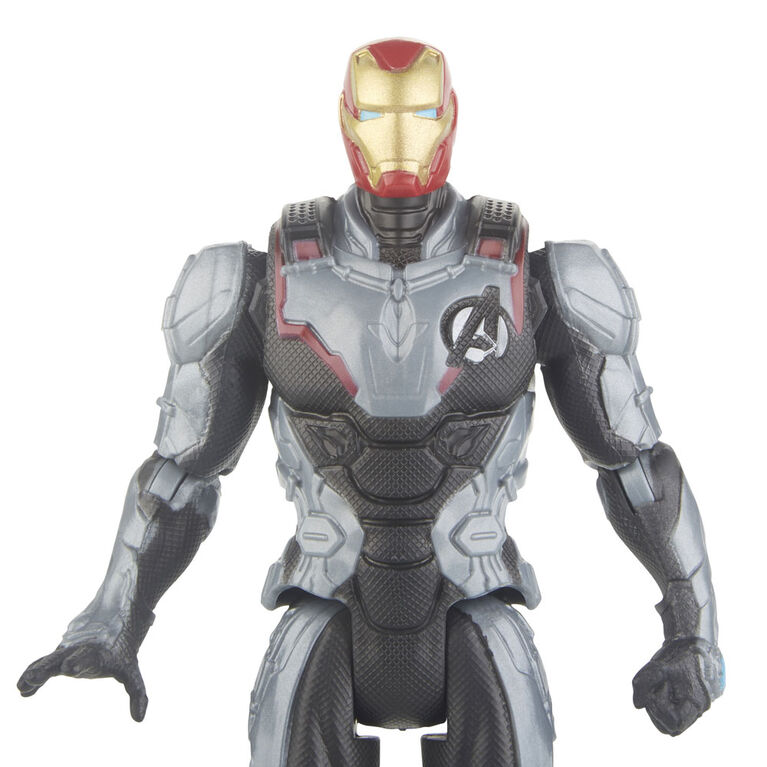 Marvel Avengers : Phase finale - Figurine Iron Man de 15 cm avec costume d'équipe.