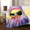 Emoji Plush Throw 50" x 60" Don't Give Up