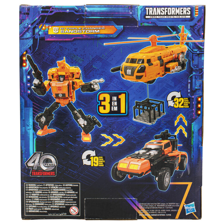 Transformers Legacy United Leader Class G1 Triple Changer Sandstorm Action Figure