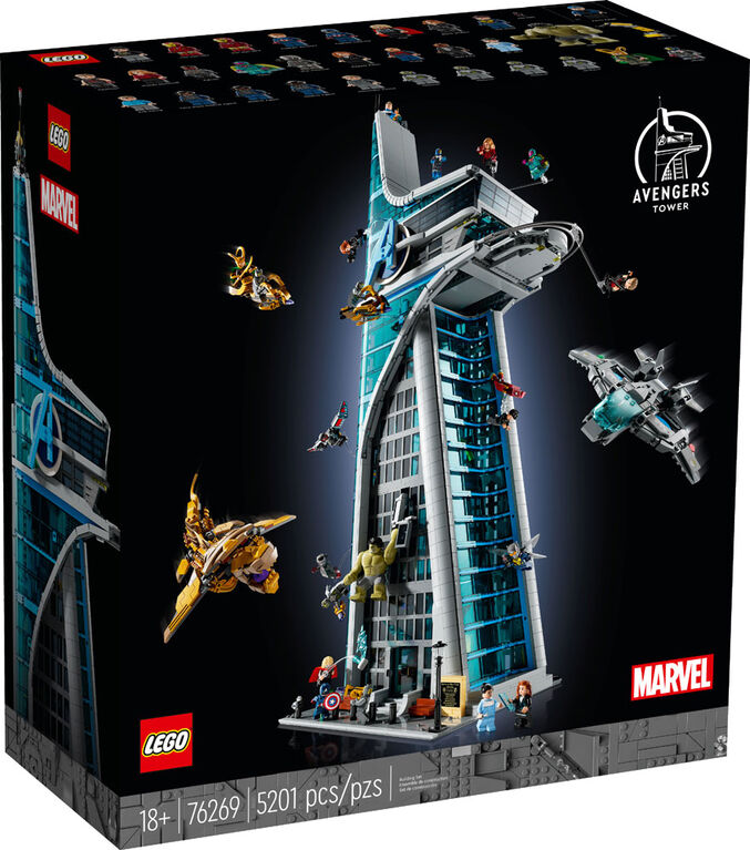 LEGO Marvel La tour des Avengers 76269 Ensemble de construction (5 201 pièces)