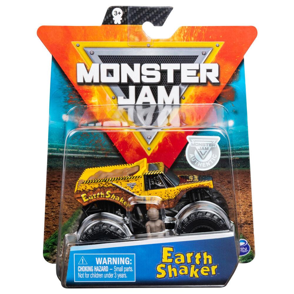 Monster Jam, Official Earth Shaker Monster Truck, Die-Cast Vehicle