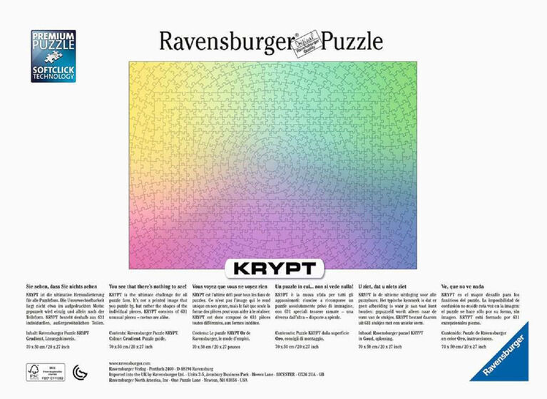 Ravensburger Krypt Gradient Puzzle 631 pièces