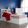 South Shore Fusion Twin Mates Bed (39") with 3 Drawers, Pure White