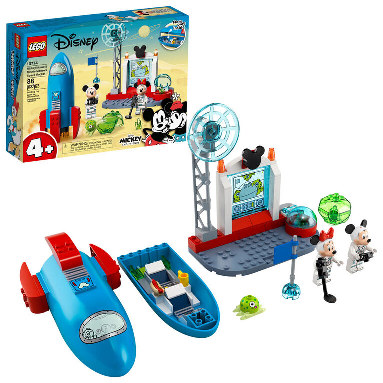 LEGO Mickey and Friends La fusée spatiale de Mickey Mouse et Minnie Mouse 10774 (88 pièces)