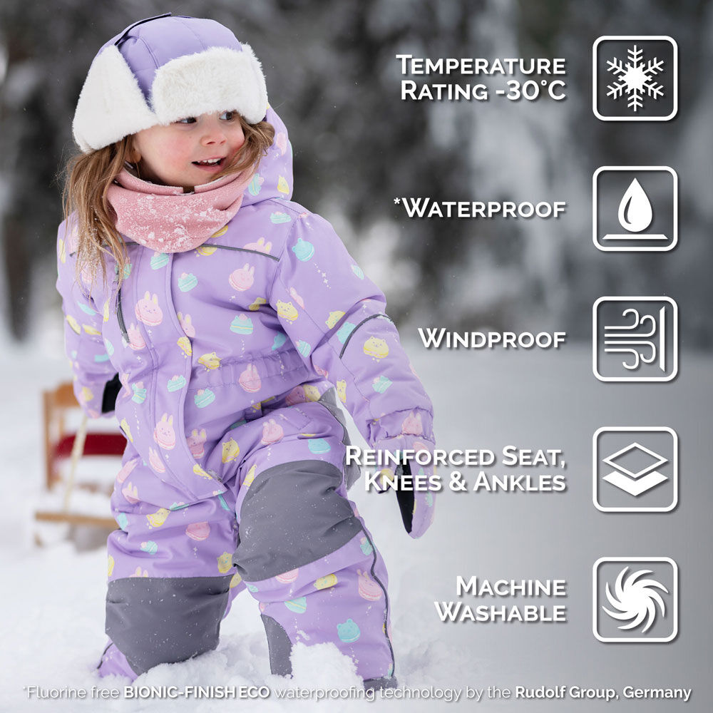 Kids Waterproof Snowsuit | Macarons