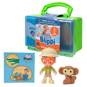 Figurines myst&egrave;re Blippi de luxe - th&egrave;me de gardien de zoo