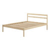 Sweedi Full Wooden Bed Natural Wood