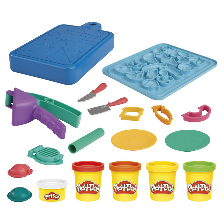 Play-Doh Little Chef Starter Set with 14 Play Kitchen Accessories, Preschool Toys