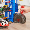 Coffret de jeu et rangement Monster Jam Garage avec monster truck Grave Digger exclusif, lumières et sons