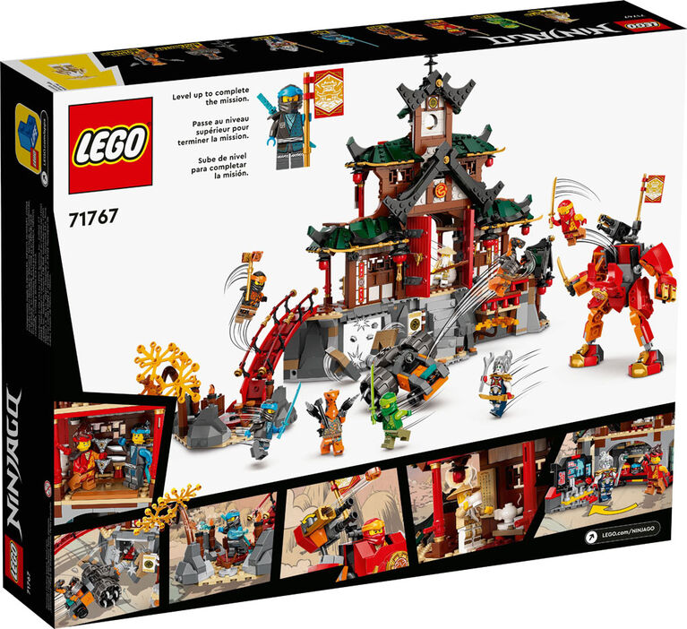  LEGO NINJAGO Ninja Dojo Temple Masters of Spinjitzu Set 71767,  Ninja Toy Building Kit with 8 Minifigures and Toy Snake Figure, Collectible  Mission Banner Series, Pretend Play Ninja Set for Kids 