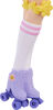 Dream Besties Barbie Renee Roller Skating Fashion Doll with 12 Video & Food Themed Accessories