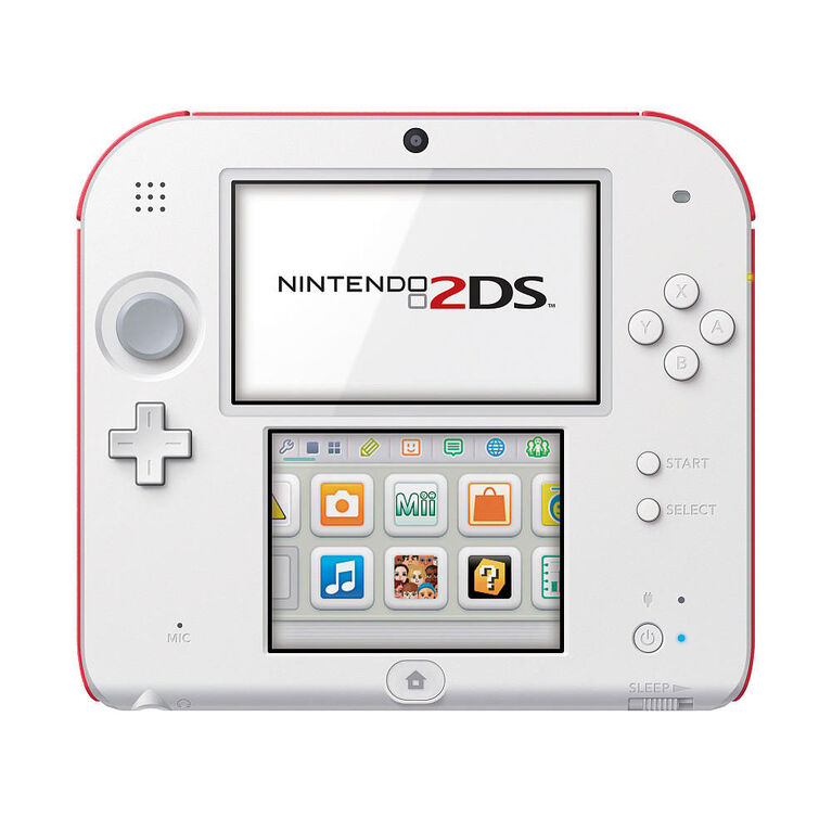 Nintendo 2DS - Scarlet Red w/New Super Mario Bros 2