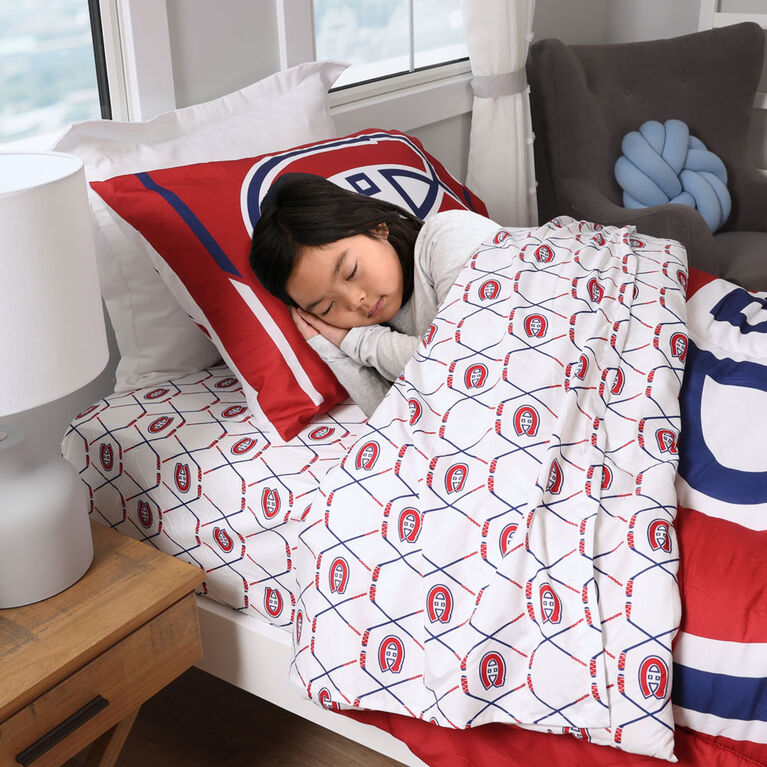 NHL Montreal Canadiens 4-Piece Twin Bedding Set