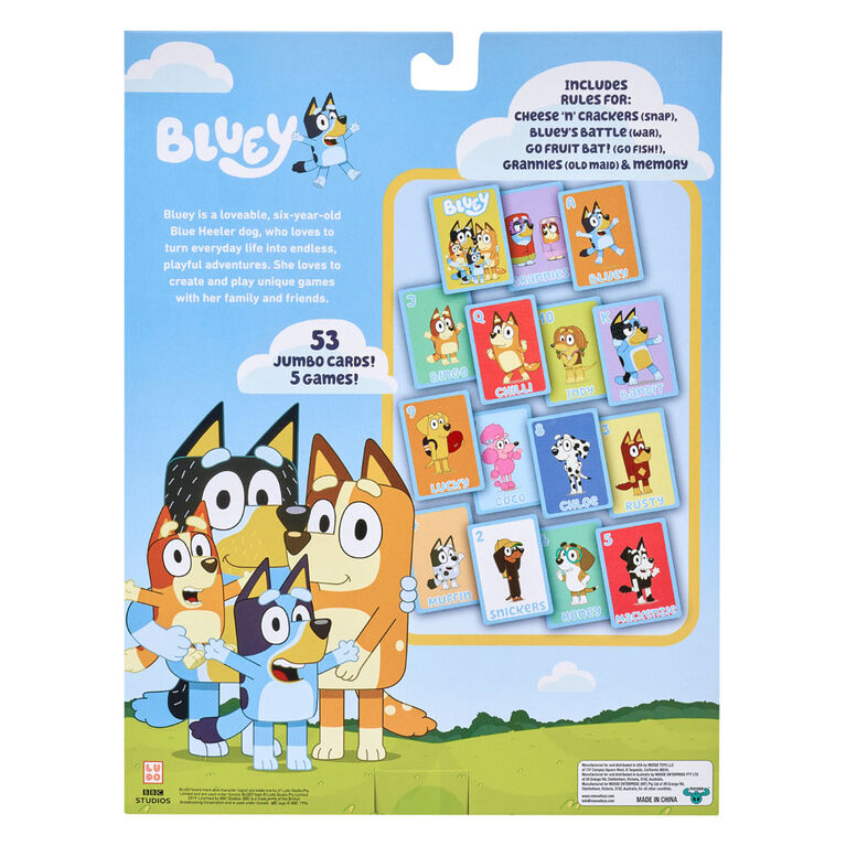 Bluey 5 in 1 Card Game Set - English Edition
