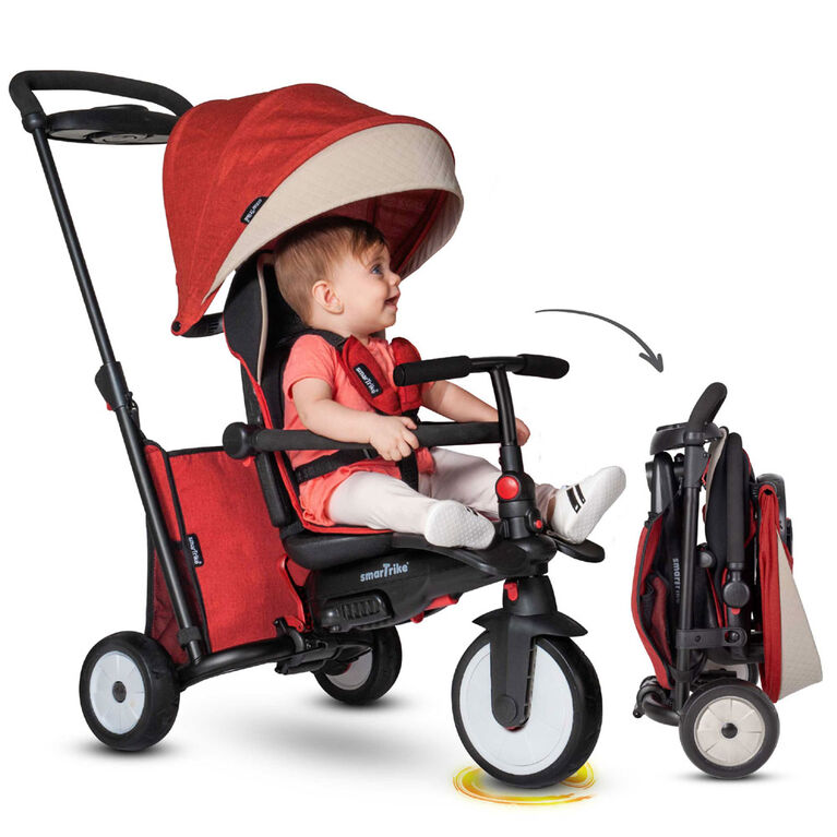 smarTrike STR5 - tricycle pliant bébé - Mélange Rouge