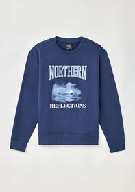 Northern Reflections Adult Heritage Loon Crewneck Blue L