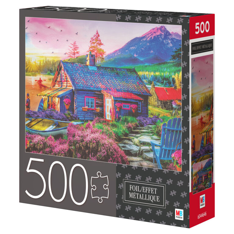 Puzzle de 500 pi&egrave;ces avec effet m&eacute;tallis&eacute;