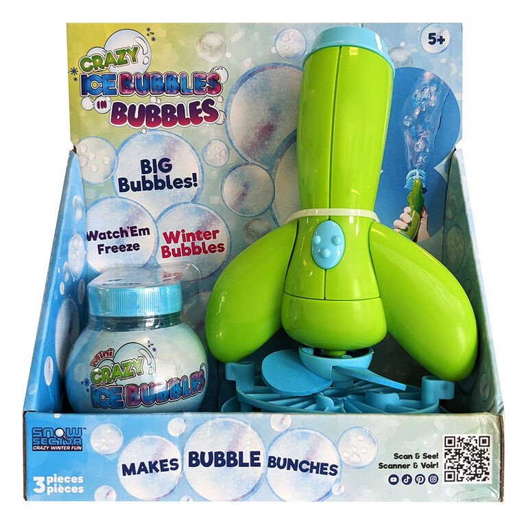 Crazy Ice Bubbles - Green Bubbles in Bubbles Blower - 3.5oz bottle