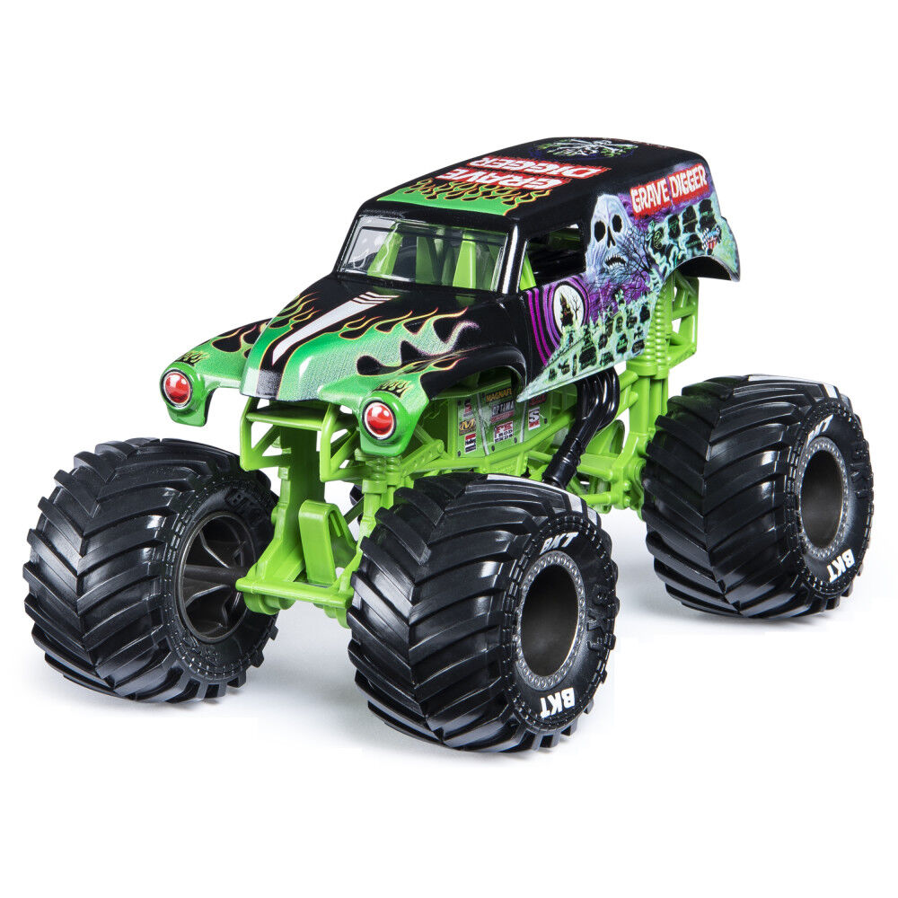 Monster Jam Official Grave Digger Monster Truck Die Cast Vehicle 1 24 Scale