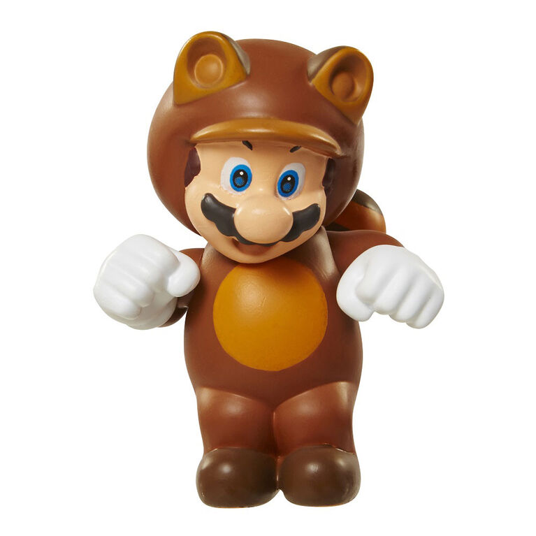 Nintendo-  Nintendo 2.5" Limited Articulation Wave 8-Tanooki Mario