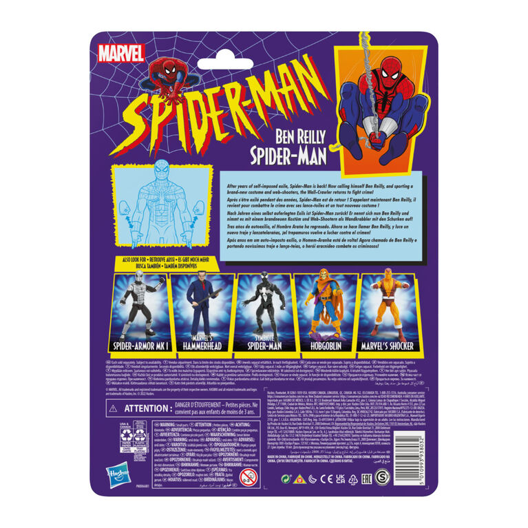 Marvel Legends Series Spider-Man 6-inch Spider-Man: Ben Reilly Action Figure