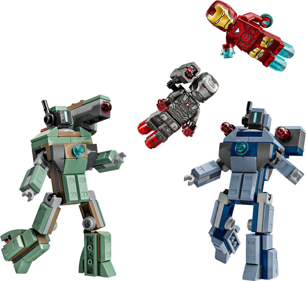 LEGO Marvel Iron Man & War Machine vs. Hammer Drones Building Toy for Boys & Girls, Ages 7+ - 76320