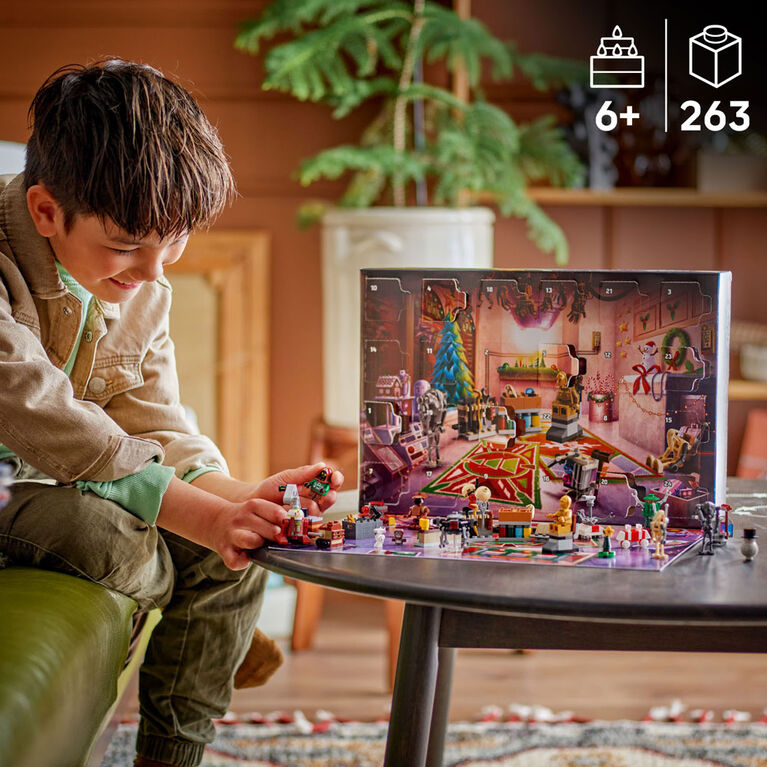 LEGO Star Wars Le Calendrier de l'Avent 2025, Ensemble-Cadeau, Jouets de Construction, Cadeau de Noël pour Enfants 75418