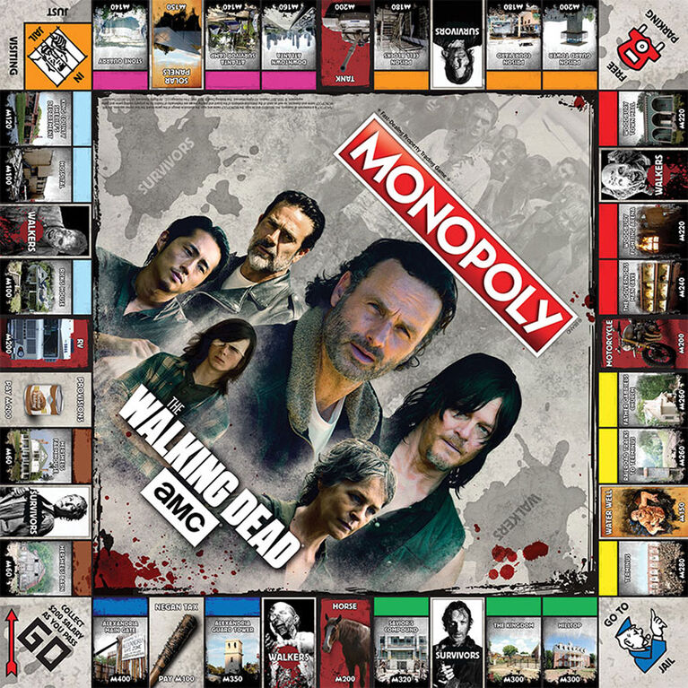 Jeu Monopoly: AMC The Walking Dead - Édition anglaise