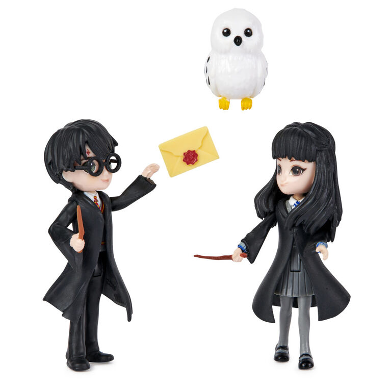 Wizarding World, Magical Minis, Friendship Set Harry et Cho Chang avec figurines de jeu à collectionner et créature