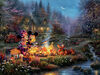 Thomas Kinkade Disney - Mickey Et Minnie Sweetheart Fire - Puzzle 750 Pi&egrave;ces - &Eacute;dition anglaise