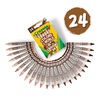 Crayons de cire aux couleurs de la peau Colors of the World Crayola, boîte de 24