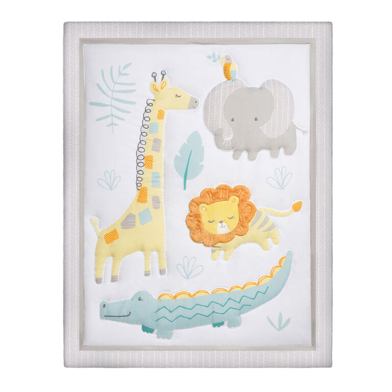 Ensemble de literie 4 pièces pour lit de bébé Sammy & Lou Amis de la jungle