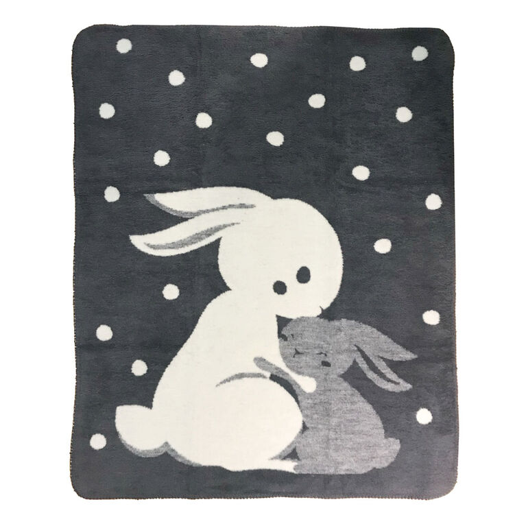 Couverture Jacquard Koala Baby - Crème/Gris Lapin
